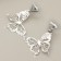 Earrings “Tenderness in each moment”, 2.5 x 4 cm