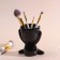 Interior subject "Mr. Green" A lover of silence 11.1*9.7*8.5 black ceramics