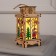 Christmas tree toy "Lantern with Santa Claus", from batteries, glow of warm white