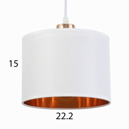 Oasis chandelier 1x60W E27 white, gold 20x15x30 (100) cm-4