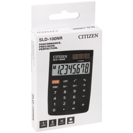 Pocket Citizen Pocket "SLD-100NR", 8-bit, 58 x 88 x 10 mm, double power, black-4