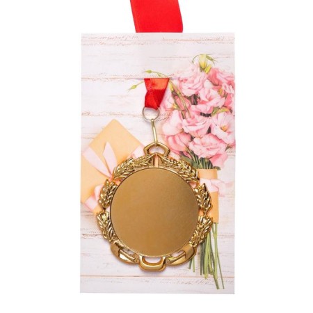 Medal with tape, workpiece, d = 70 mm-3