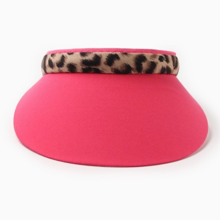 Feminine visor minaku "leopard" color pink, rn 56-58-1