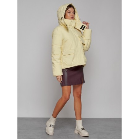 Winter jacket, size 50, light yellow color-5