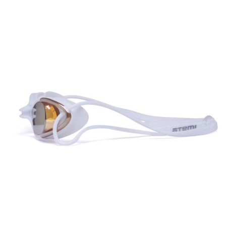 ATEMI N9101M swimming glasses, silicone, white/orange color-1