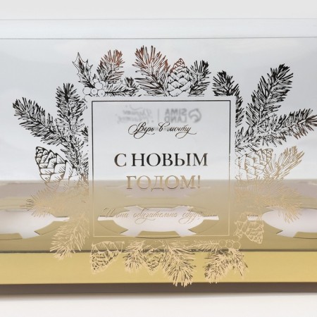 Box for the captake “Believe in Dream”, gold, 23 x 16 x 11.5 cm, New Year-3