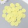 Felt circles (D 2.5-3.5 cm), 1mm, 50 pcs, yellow