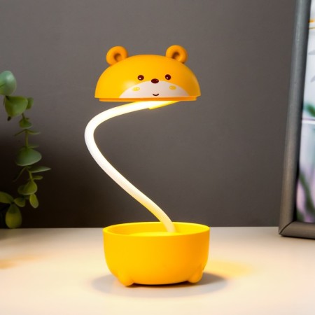Table lamp "Bear" LED 3W USB yellow 7.5x7.5x21 cm Risalux-1