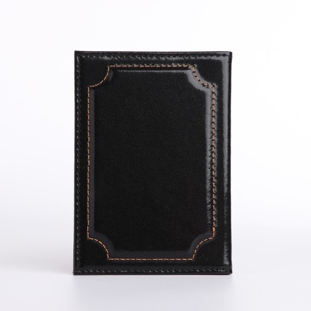 Cover for passport, black color-1