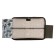Penal 1 section 140 x 210 x 40 mm, folding pocket and cosmetic bag, fabric, calligrata topontent "Cubes"