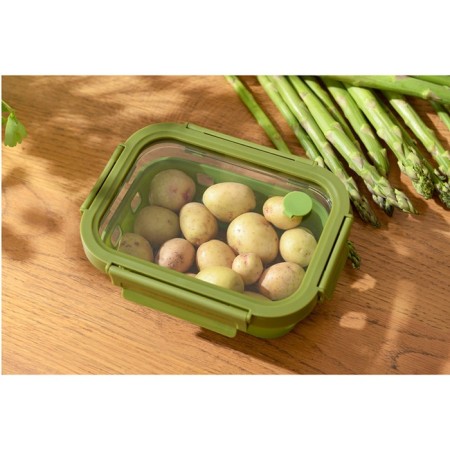 Container for baking, storage and carrying of products in the Smart Solutions cover, green color, 640 ml-21