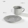 Tea pair Nebbia: a cup 200 ml, h = 6.7 cm, a saucer d = 15.3 cm