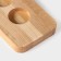 Board for feeding shots with a handle, 60 × 9 × 1.8 cm, 8 glasses, diameter of cells 3.9 cm, with impregnation, birch