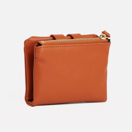 Women's wallet on the button, redhead color-1