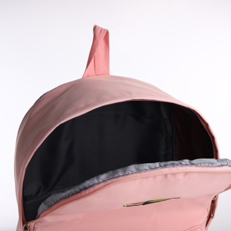 Youth backpack from lightning textiles, external pocket, handbag, pink color-4
