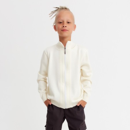 Cardigan for a boy with Minaku zipper Color Ecc, height 110