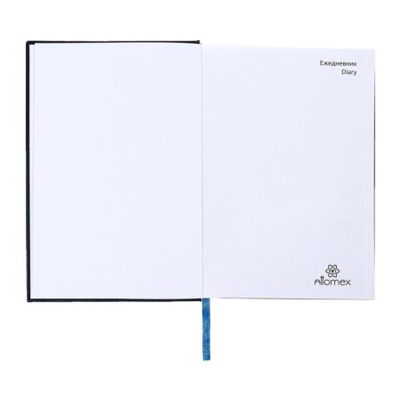 Leduced Diary A5, 160 sheets, Attomex. Orion, solid boumvinyl cover with foam rubber, liesse, block 70 g/m2, blue-4