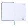 Leduced Diary A5, 160 sheets, Attomex. Orion, solid boumvinyl cover with foam rubber, liesse, block 70 g/m2, blue