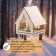 Kopmushka for birds, 22 × 17 × 17 cm, disassembled, "yurt", Greengo