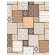 Pillow Roller "Tile creative, decorative, size 16x45 cm