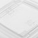 Disposable plastic lid, UPK-1212, 12.6 × 12.6 × 0.5 cm, transparent, 50 pcs/un