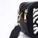 Bag Cross-Bodi with a zipper, black/white color