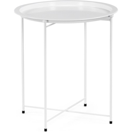TRAY METAL METAL CHOUSE, White 47X47X51 cm-1