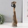 Souvenir Polystone "African with fruits on her head" Gold with black 8x6x33 cm