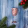 Decoration Christmas tree "Ground Glass" 10.5x4.5 cm, transparent pink