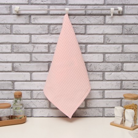 Toward "Dolyana" col. pink 35x60 cm, 100% hl., large waffle 220 g/m2