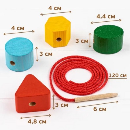 Counting material “Beads. Geometry ", 15 details-3