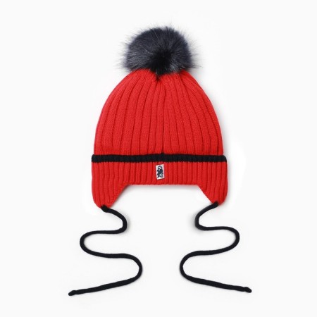 Children's hat, red color, size 44-46-2