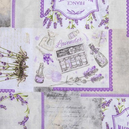 Ethel Lavender bedding 200 × 217 cm, 240*220 cm, 70 × 70 cm - 2 pcs., 100% HL, calico 125 g/m²-4