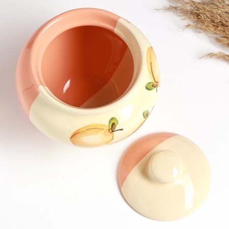 A baking pot "Russian" 0.85l / 14x14cm, peach kiss-3