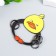 Keychain-key a metal "Duckling Boxer-Games ended" 5.3x4.6 cm