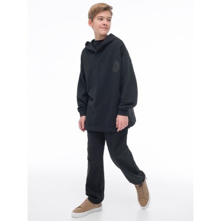 Sweatshirt for boys, height 116 cm, black color-6