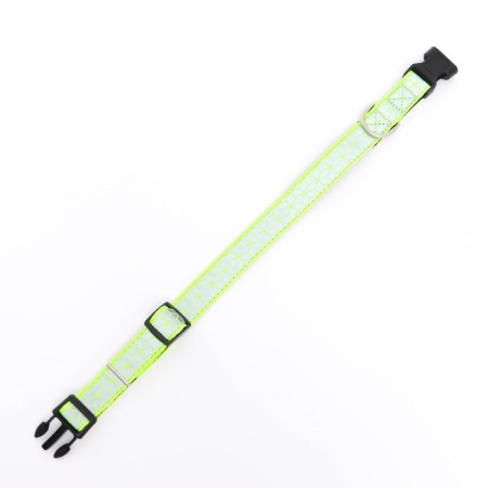 Collar with reflective ornament, 55 x 2.5 cm, light green-3