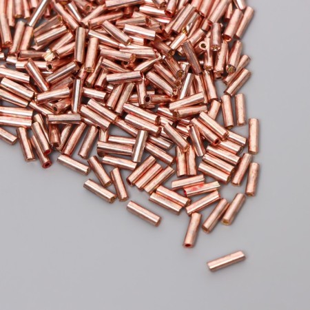Glass "Astra" 5 mm, 15 g, pink gold