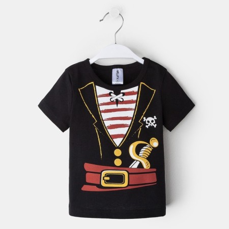Children's T-shirt KAFTAN "Pirate", black, height 98-104 (30)-4