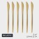 A set of stainless steel knife magistro "folk", length 22 cm, 6 pcs