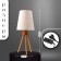 Board lamp 16600/1wt E27 40W white 16x16x36.5 cm Risalux