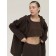 T -shirt female, size 46, chocolate color