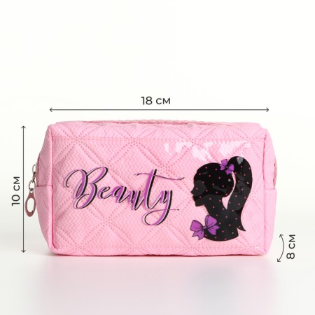Lightning cosmetic bag, pink color-1