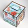 New Year's piggy bank Cube "Fairytale well -being" 10x10x10 cm