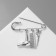 Pin with pendants "hairdresser", 5.5 cm, silver color