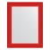 Mirror in the baguette frame, red wave 89 mm, 70x90 cm