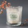 Bank for candles glass "leaves" transparent 350 ml 8.5x8.5x10 cm