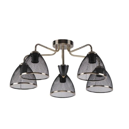Lamp Ceiling Economy light 12142/5AB BK, 5x60W, E27, 27x61x61 cm, bronze color