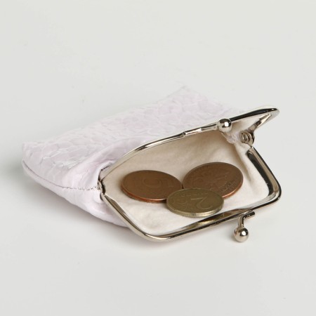 Women's wallet on the farmar, white color-3