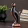 Figure "Cat Lynx" Black with copper 6x5x21cm